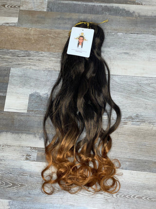 Caramel Tips French Curl