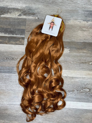 Caramel French Curl synthetic braiding hair - Fula Beauty