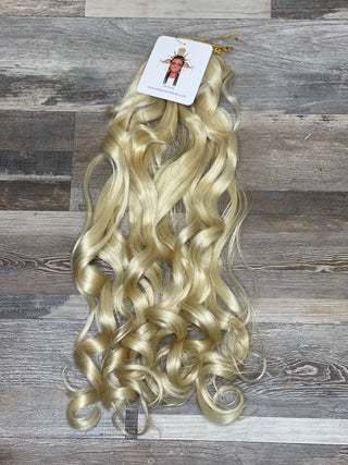 Cream French Curl synthetic braiding hair - Fula Beauty
