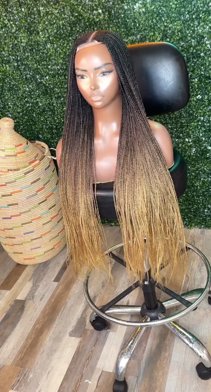 Dubai Tribal Middle Part Wig